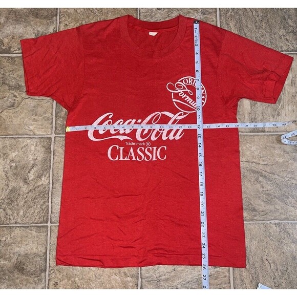 Vtg 1985 Original Formula Coca Cola Classic Shirt Sz M 80s COKE Single Stitch a2 - Picture 4 of 4